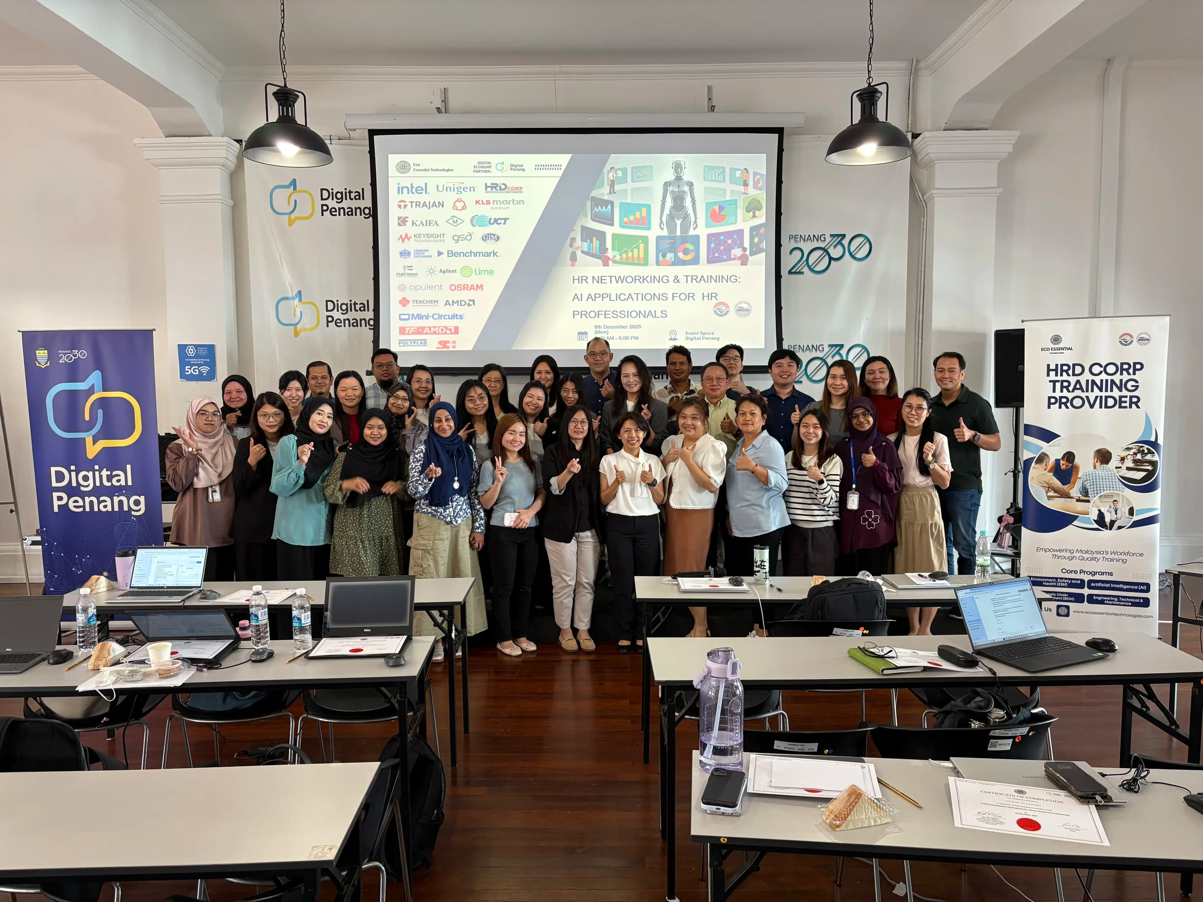 Professional training environment at Eco Essential Technologies showcasing modern learning facilities in Penang, Malaysia